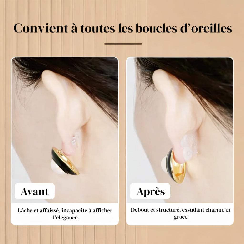 Lève-boucles d'oreilles en silicone pour un ajustement parfait