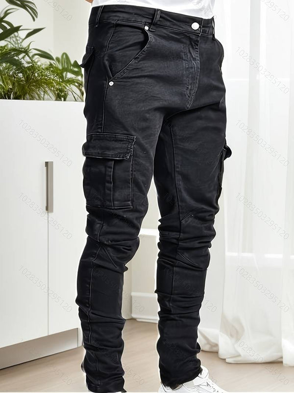 Jeans cargo slim pour homme