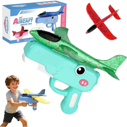 Lanceur d'avions en mousse DinoFly pour enfants
