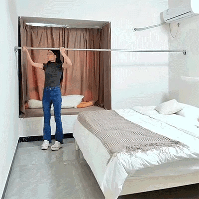 Tige télescopique réglable sans perçage