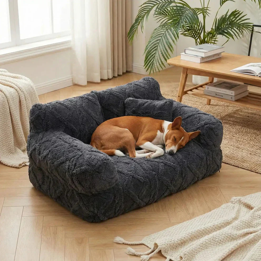 Canapé-lit amovible pour chien avec coussin