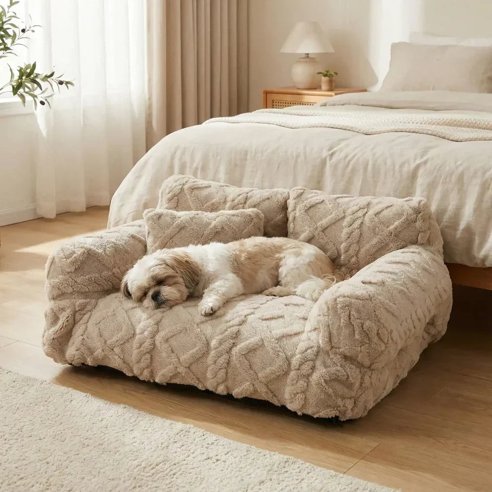 Canapé-lit amovible pour chien avec coussin