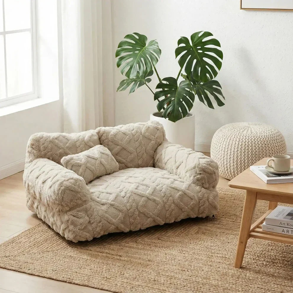 Canapé-lit amovible pour chien avec coussin