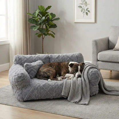 Canapé-lit amovible pour chien avec coussin