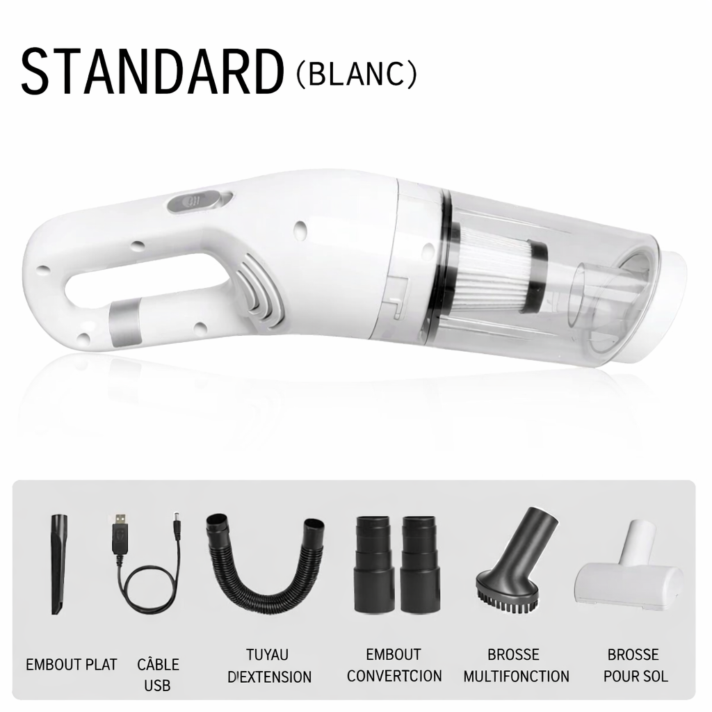 Aspirateur à main portable sans fil pour poils d'animaux