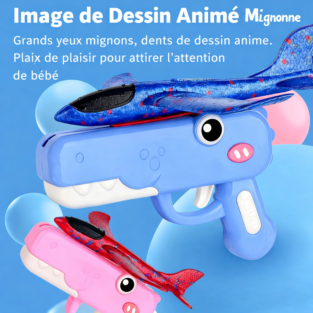 Lanceur d'avions en mousse DinoFly pour enfants