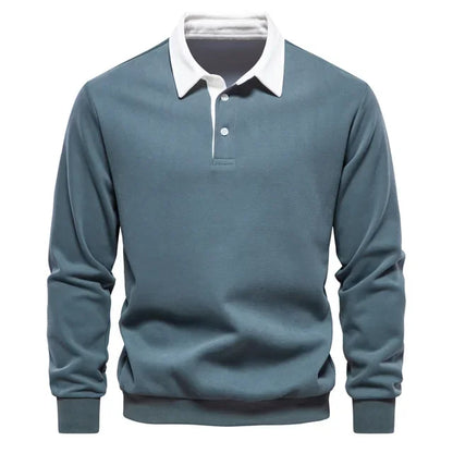 Polo classique pour homme en mélange de coton, idéal au quotidien