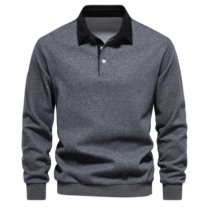 Polo classique pour homme en mélange de coton, idéal au quotidien