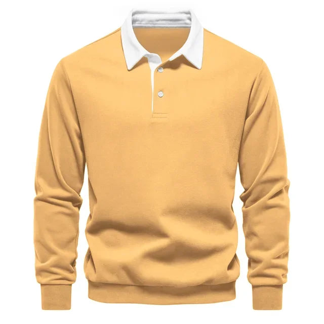 Polo classique pour homme en mélange de coton, idéal au quotidien