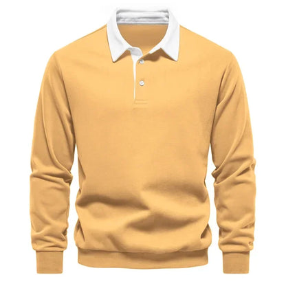 Polo classique pour homme en mélange de coton, idéal au quotidien