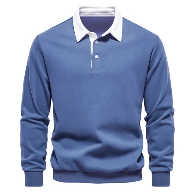 Polo classique pour homme en mélange de coton, idéal au quotidien