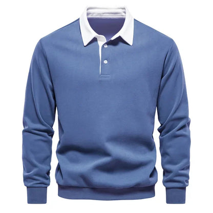 Polo classique pour homme en mélange de coton, idéal au quotidien