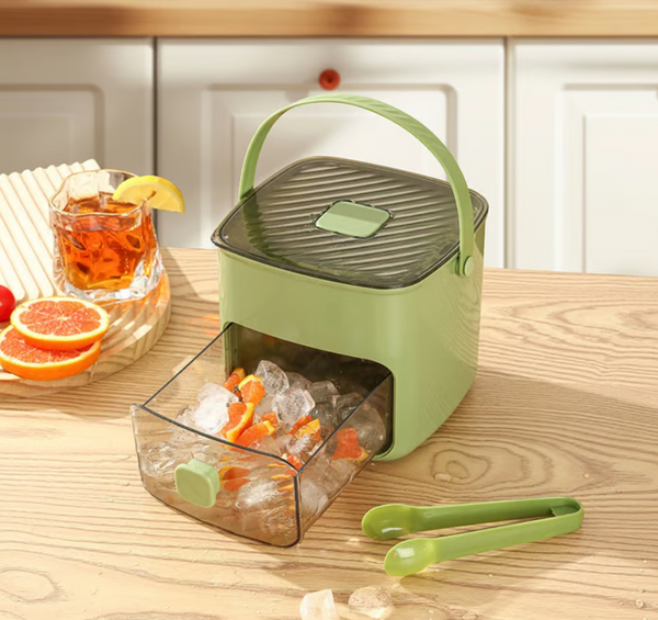 Ensemble de bacs à glaçons empilables avec bac de rangement et pelle