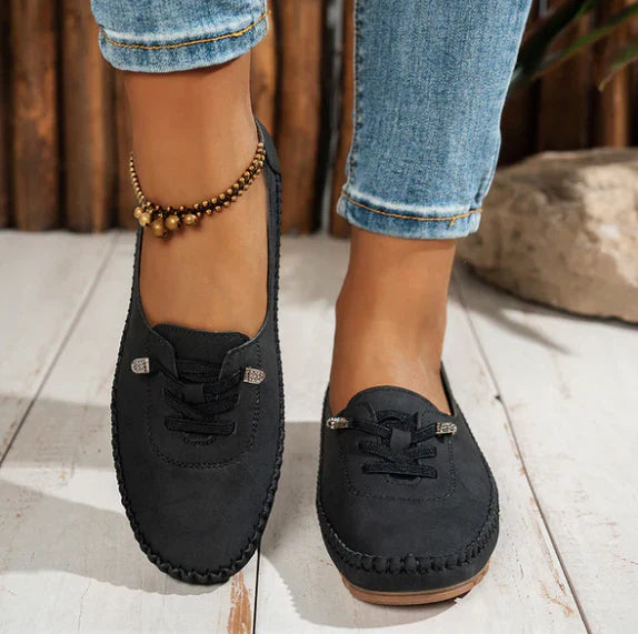 Mocassins décontractés à lacets Soft-Step pour femmes