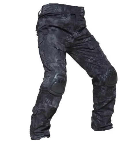 Pantalon cargo renforcé pour homme avec protections amovibles aux genoux
