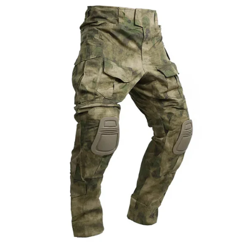 Pantalon cargo renforcé pour homme avec protections amovibles aux genoux