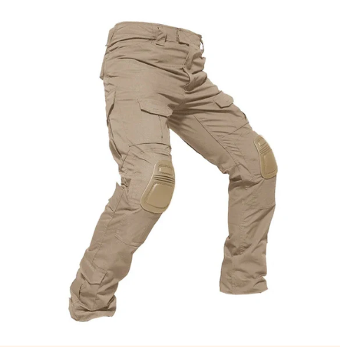 Pantalon cargo renforcé pour homme avec protections amovibles aux genoux