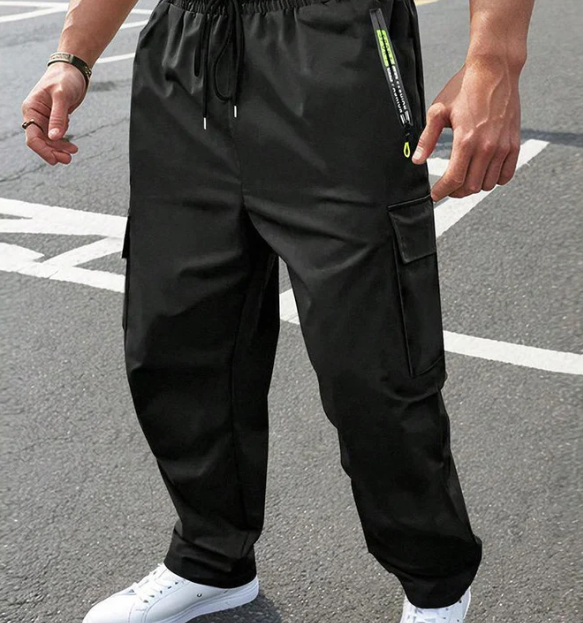 Pantalon cargo multipoches léger pour homme