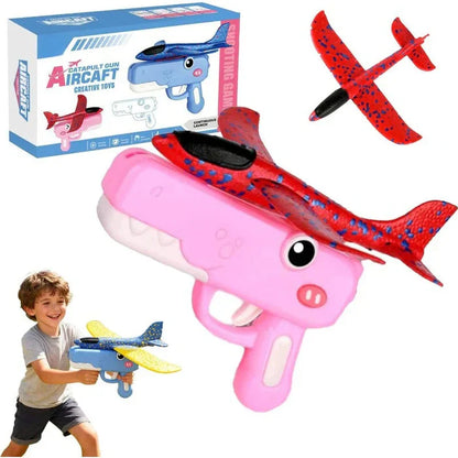 Lanceur d'avions en mousse DinoFly pour enfants