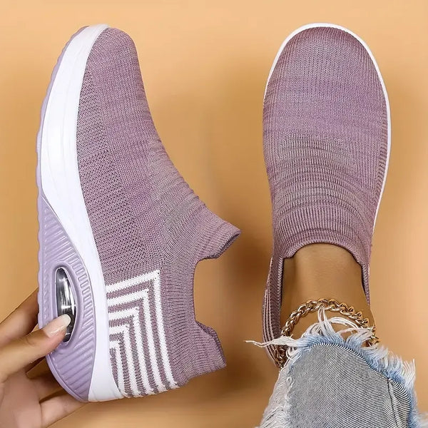 Baskets de Marche Orthopédiques Décontractées Respirantes à Enfiler pour Femmes