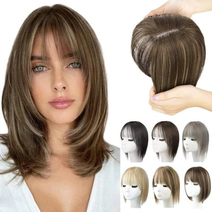 Frange en cheveux naturels pour femmes