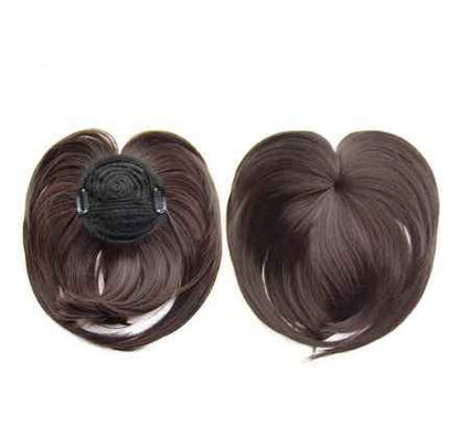 Postiche Femme Respirant à Clip avec Attache Élastique