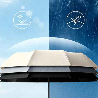 Parapluie de voyage automatique coupe-vent à boucle annulaire