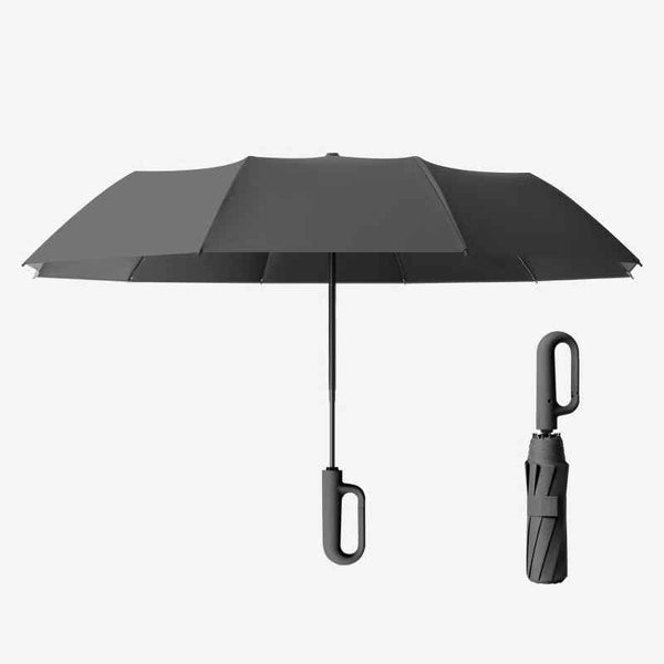 Parapluie de voyage automatique coupe-vent à boucle annulaire