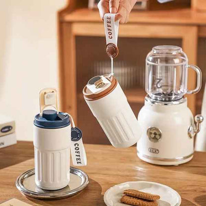 Mug de voyage intelligent en acier inoxydable de 450 ml avec affichage de la température