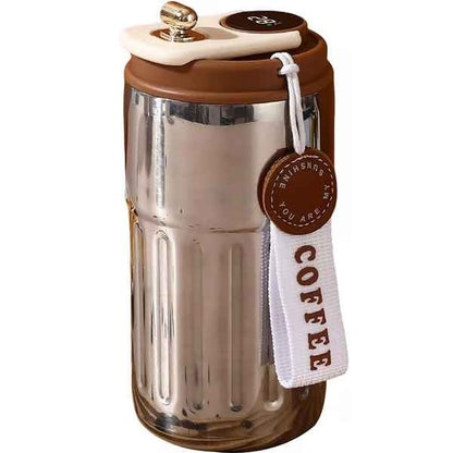 Mug de voyage intelligent en acier inoxydable de 450 ml avec affichage de la température