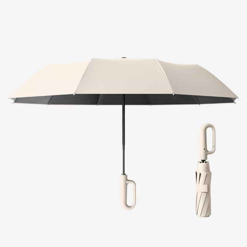 Parapluie de voyage automatique coupe-vent à boucle annulaire
