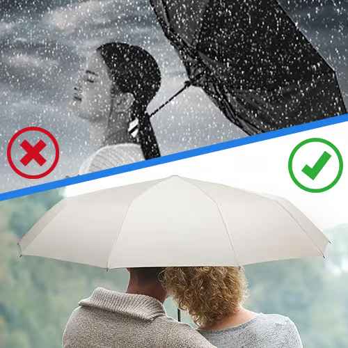 Parapluie de voyage automatique coupe-vent à boucle annulaire